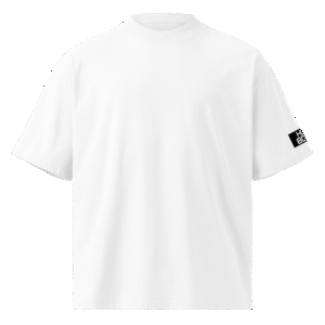 hoodboxer unisex organic oversized high neck t shirt